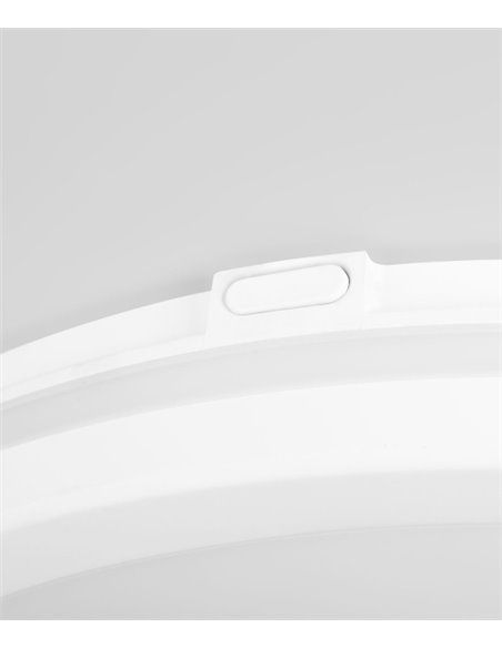 Plafón de techo de exterior Scal – FORLIGHT – Lámpara con sensor de movimiento, Temperatura color regulable, Diámetro: 30 cm