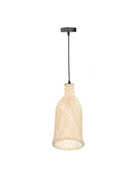 Lámpara de techo colgante Riba – FORLIGHT – Lámpara de madera, Altura regulable, Diámetro: 21 cm