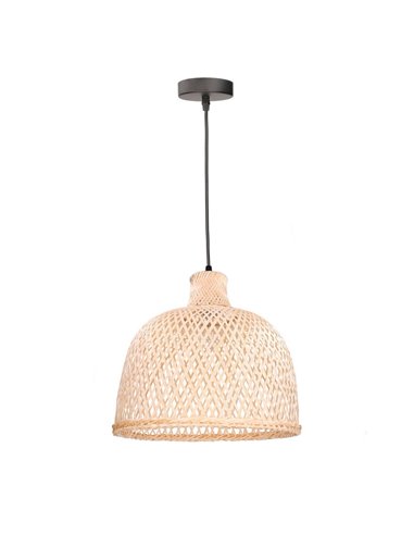 Lámpara colgante Riba – FORLIGHT – Lámpara de madera, Altura regulable, Diámetro: 35 cm