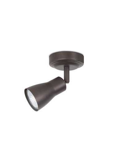 Foco de techo Safran – FORLIGHT – Lámpara con 1-2-3 luces, Acero acabado en marrón