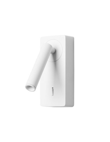 Aplique de pared Colo – FORLIGHT – Lámpara de lectura en blanco o negro, LED 3000K 184 lm