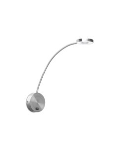 Aplique de pared Llit – FORLIGHT – Lámpara de lectura níquel satinado, LED 4000K 2