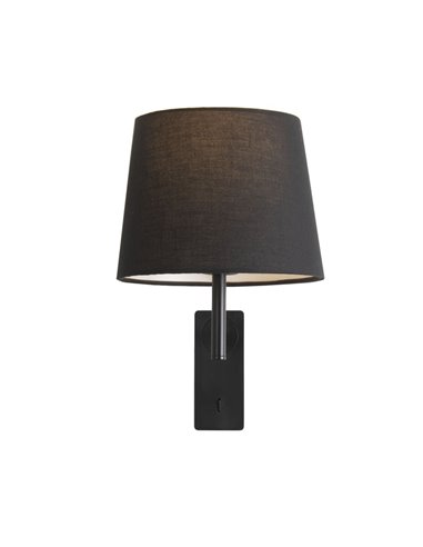 Aplique de pared Aura – FORLIGHT – Lámpara de pared con pantalla textil, Disponible en 2 acabados