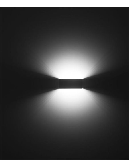 Aplique de pared Toppi – FORLIGHT – Lámpara de aluminio blanco, Disponible en dos medidas, LED 3000K