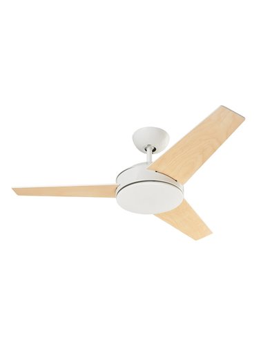 Ventilador de techo con/sin luz Windy – FORLIGHT – 3 palas de madera, Función inversa, 3 velocidades