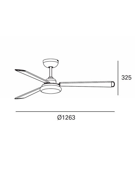 Ventilador de techo con luz Calima – FORLIGHT – Motor DC, Ventilador Smart, LED regulable, 5/6 velocidades