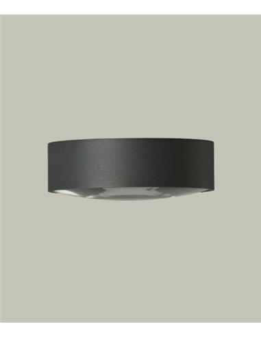 Plafón de techo de exterior Ania – ACB – Lámpara de exterior antracita, LED 3000K