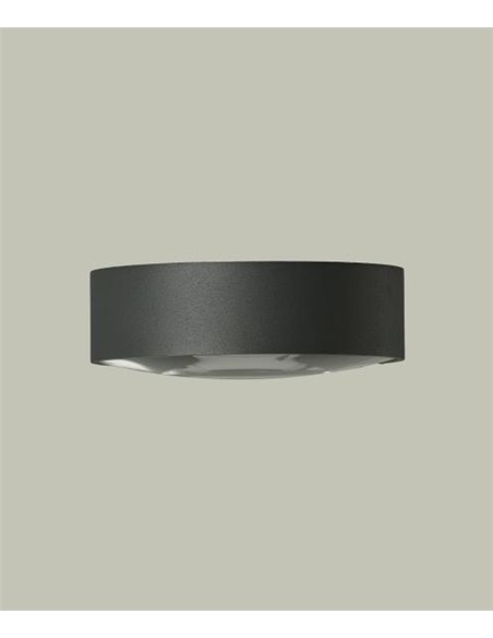 Plafón de techo de exterior Ania – ACB – Lámpara de exterior antracita, LED 3000K
