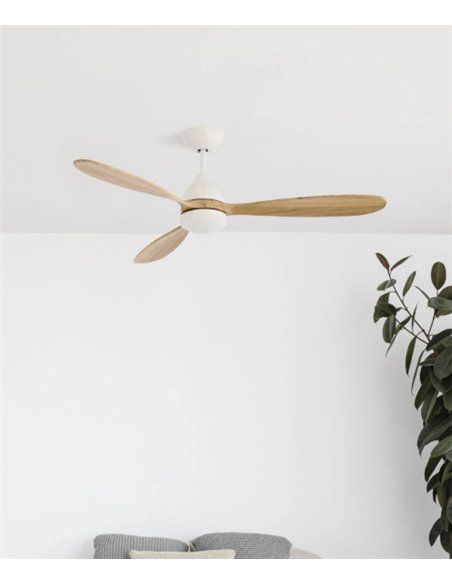 Ventilador de techo con luz blanco Poros - Faro