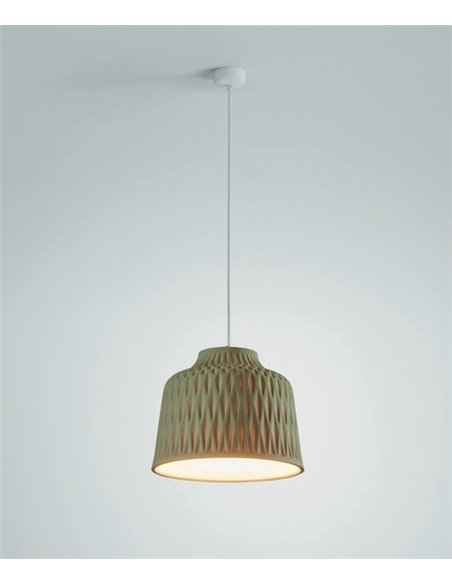 Lámpara colgante Soft – Bover – Lámpara decorativa de silicona, Disponible en 3 acabados, Diámetro: 30 cm