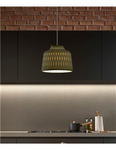 Lámpara colgante Soft – Bover – Lámpara decorativa de silicona, Disponible en 3 acabados, Diámetro: 30 cm