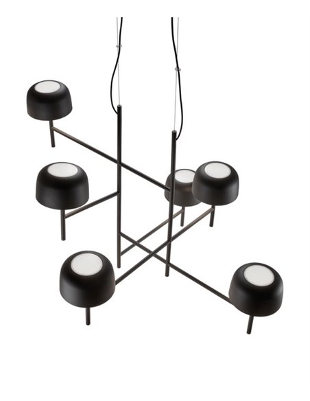 Lámpara colgante Bol – Bover – Decorativa con 6 luces, LED Regulable TRIAC