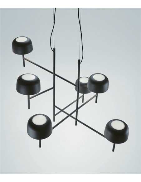 Lámpara colgante Bol – Bover – Decorativa con 6 luces, LED Regulable TRIAC