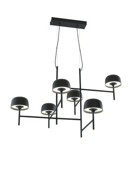 Lámpara colgante Bol – Bover – Decorativa con 6 luces, LED Regulable TRIAC