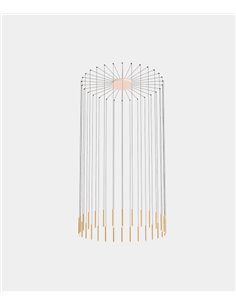 Lámpara colgante de techo Candle – LedsC4 – Lámpara con 30 luces, LED regulable 0-10V/DALI