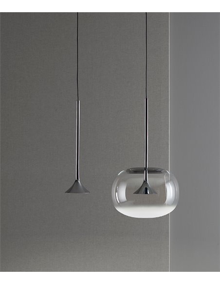 Lámpara colgante Alive – LedsC4 – Disponible en negro o cromo, LED 2700K 492 lm