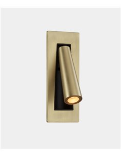 Aplique de pared empotrable Gamma SR – LedsC4 – Lámpara de lectura LED 2700K, Disponible en 4 colores, Foco orientable 2