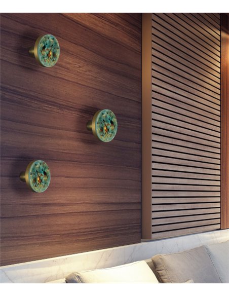 Aplique de pared Chamaleon – ACB – Lámpara de cerámica completamente artesanal, LED 3000K