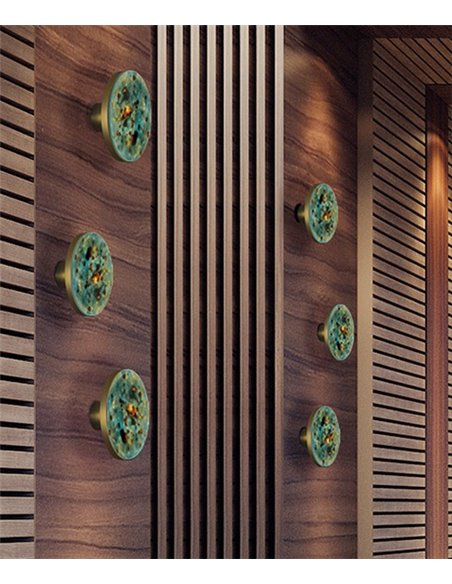 Aplique de pared Chamaleon – ACB – Lámpara de cerámica completamente artesanal, LED 3000K