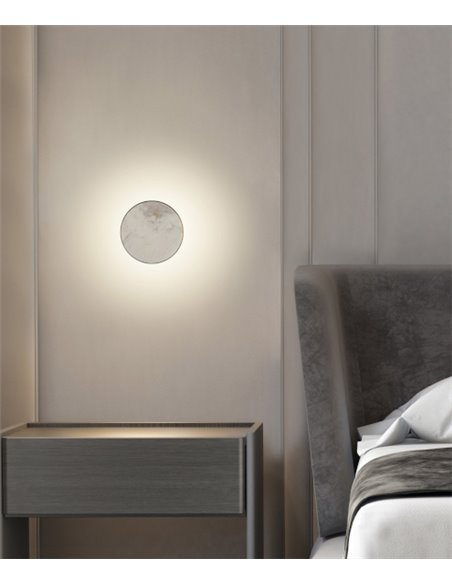 Aplique de pared Chamaleon – ACB – Lámpara de mármol en 3 acabados, LED 3000K
