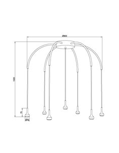 Lámpara de techo Mini 7 luces - Pujol 2