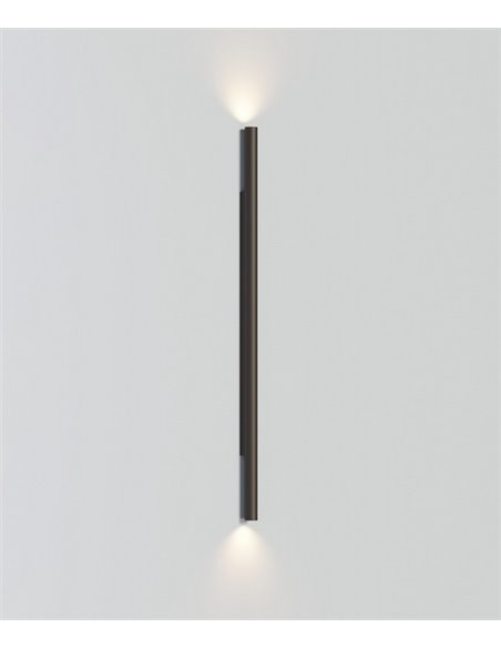 Lámpara de pared Rodi – Robi – Diseño minimalista negro, Altura: 146 cm