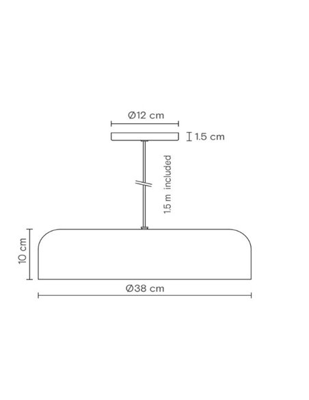 Lámpara de techo Rea – Robin – Lámpara moderna, Altura regulable