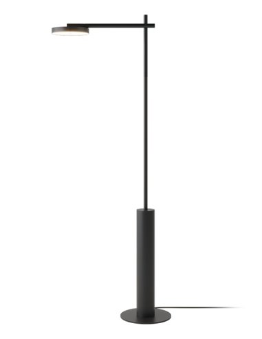 Lámpara de pie Rafaela – Robin – Diseño moderno negro mate, LED 3000K 1520 lm