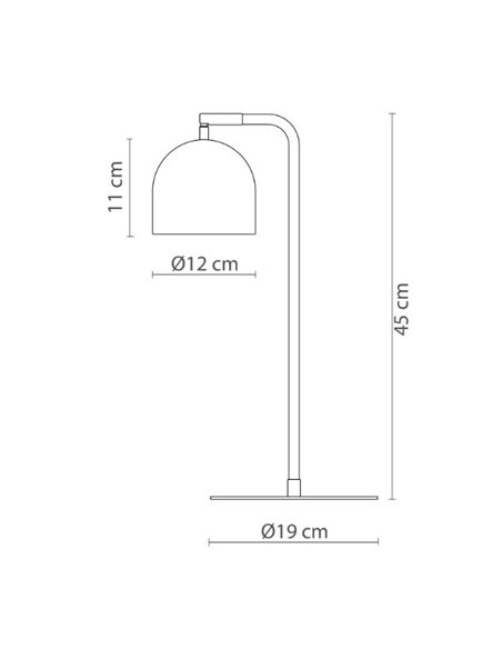 Lámpara de mesa Rio Articulated – Robin – Lámpara de metal en 3 colores