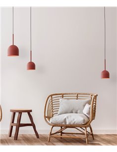 Lámpara colgante Rio – Robin – Lámpara de hierro en 3 colores, Altura regulable