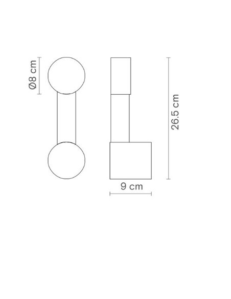 Aplique de pared Rigoberta Indirect Mono – Robin – Lámpara LED 3000K 920 lm, Diseño minimalista