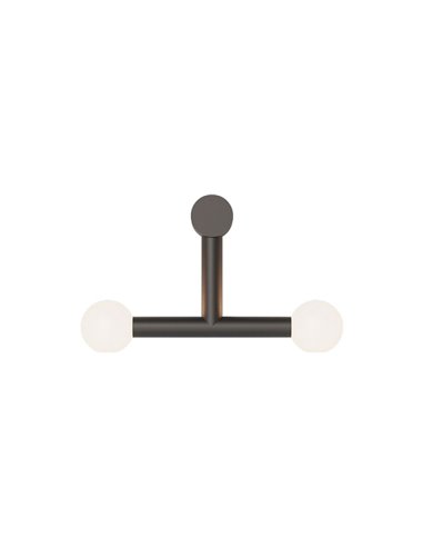 Aplique de pared Rigoberta Direct Trio – Robin – Lámpara minimalista tipo bola, 2 luces G9