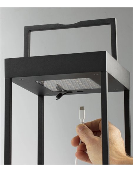 Lámpara baliza portátil Kasp – Faro – Lámpara solar, Regulable 2700-3000K, 30-50 cm