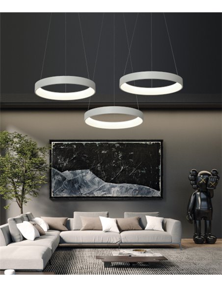 Lámpara colgante Dilga - ACB - Formato redondo en 5 tamaños y 2 colores