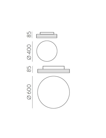 Plafón de Techo Angus - ACB (Blanco)