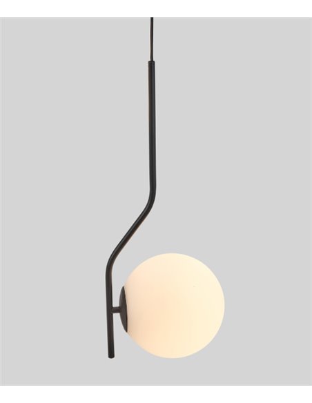 Lámpara Colgante Maui - ACB - Oro y pantalla de cristal blanco