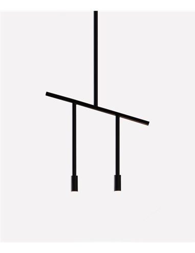 Lámpara colgante Lxcx - FOC - Diseño minimalista negro