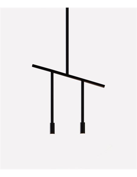 Lámpara colgante Lxcx - FOC - Diseño minimalista negro