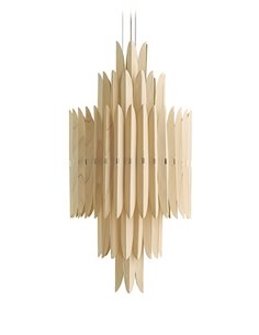 Lámpara colgante Voliere - LZF – Diseño artesanal y sofisticado, estructura de chapa de madera en blanco natural 2