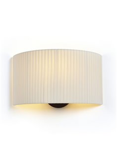 Aplique de pared Corba – Luxcambra – Pantalla encintada algodón 2