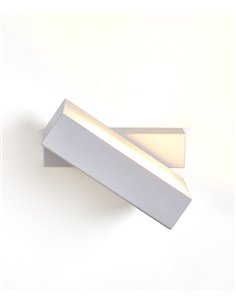 Aplique de pared Dual – Luxcambra – Diseño moderno blanco/negro, Lámpara LED 2