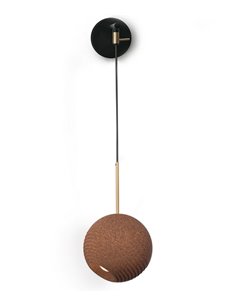 Aplique de pared Terra – Luxcambra – Iluminación directa, pantalla de corcho 2