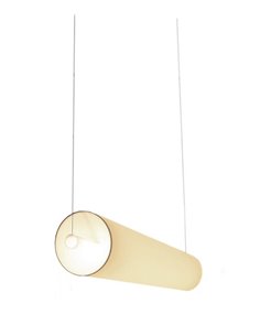 Lámpara colgante Barceloneta Horizontal – Luxcambra – Diseño horizontal 110 cm, pantalla de pergamino o encintada 2