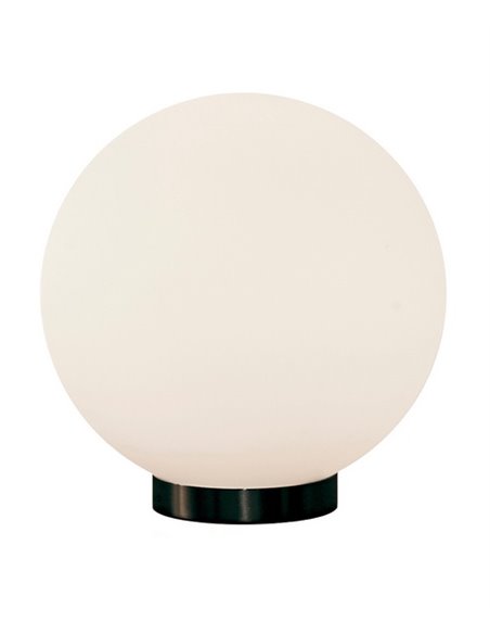 Lámpara de mesa Moon – Luxcambra – Pantalla de cristal redonda, acabado negro