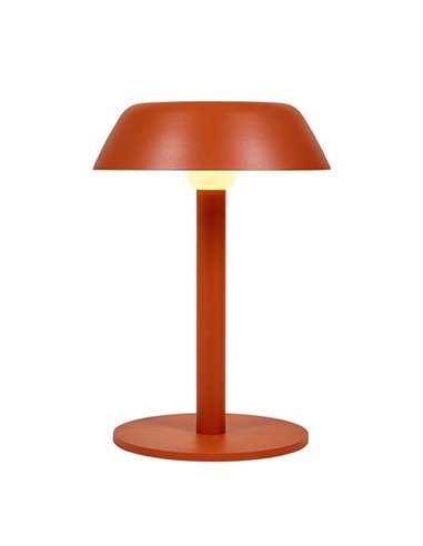Lámpara de mesa Sarria S – Luxcambra – Diseño moderno en negro y terracota