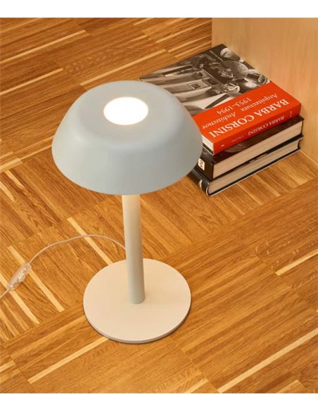 Lámpara de mesa Sarria L – Luxcambra – Diseño moderno en blanco