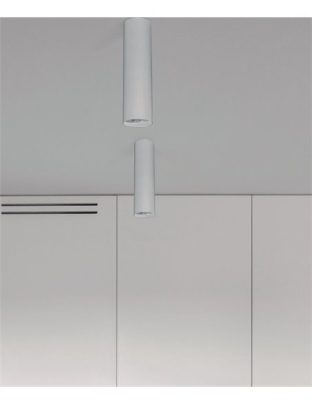 Plafón de techo Kea – Luxcambra – Diseño minimalista tubular en blanco o negro