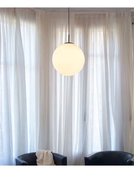 Lámpara colgante Moon – Luxcambra – Lámpara tipo bola, Ø 30 cm