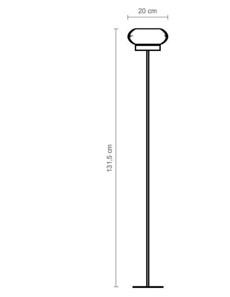 Lámpara de pie Niuet – Luxcambra – Pantalla de mimbre natural trenzado a mano, altura: 131 cm