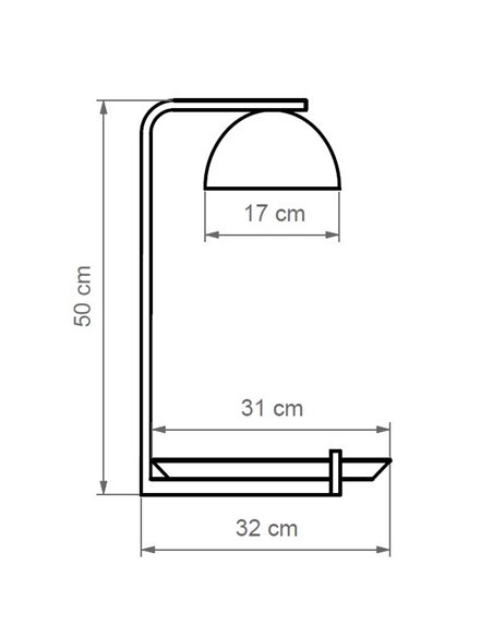 Lámpara de mesa Absis – Luxcambra – Lámpara LED, pantalla disponible en 2 colores